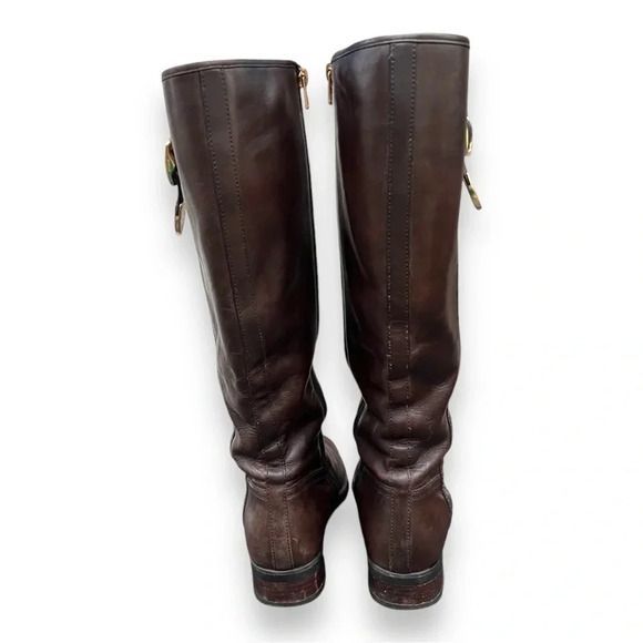 Coach Women’s Easton Brown Leather Riding Boot Size US 7.5 - Picture 15 of 15
